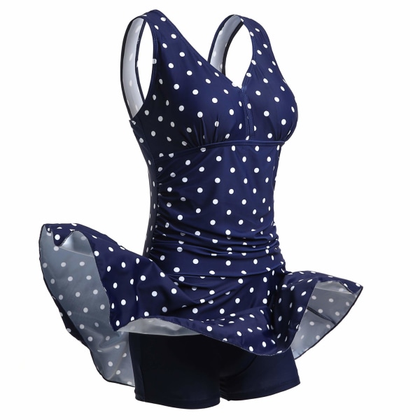 Badedrakt for kvinner, Plus Size, Floral og elegant