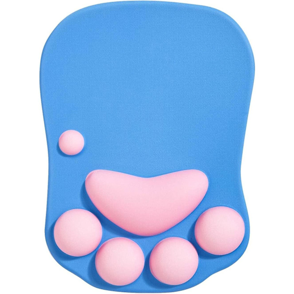 Musematte med håndleddstøtte, ergonomisk musematte, musematte, musematte i silikongel, sklisikker base