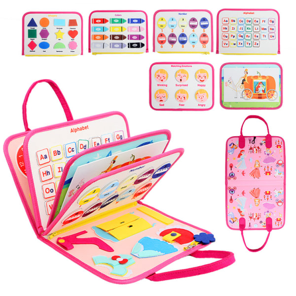 Babyleker 1 år Jenteleker 1-3 år Busy Board 1 2 3 år Gave Barnelek 1-5 år Baby Aktivitetsbord Enhjørning Leker Pedagogiske Leker Baby Motor S