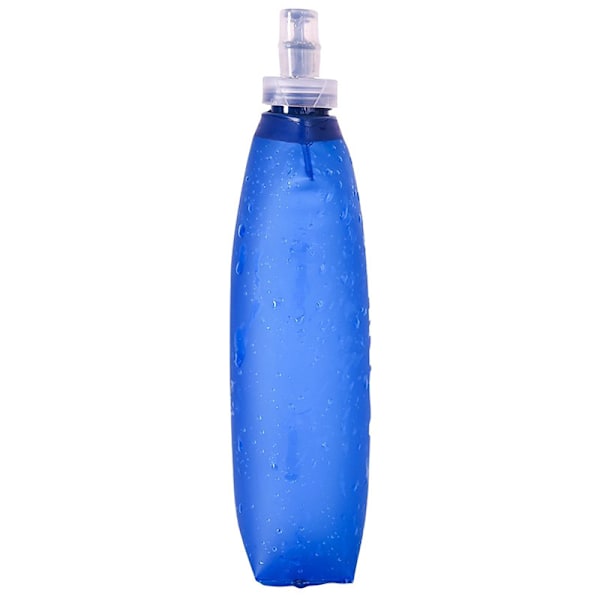 2 stk Myke Flasker 250ml, TPU Foldbar Løpevannflasker, Utendørs Sports Hydreringsflaske, Myk Sammenleggbar Vannflaske