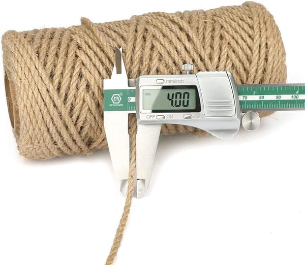 Jutegarn 4mm, 50 meter hamprep, trädgårdssnöre för DIY, trädgårdsskötsel, förpackning