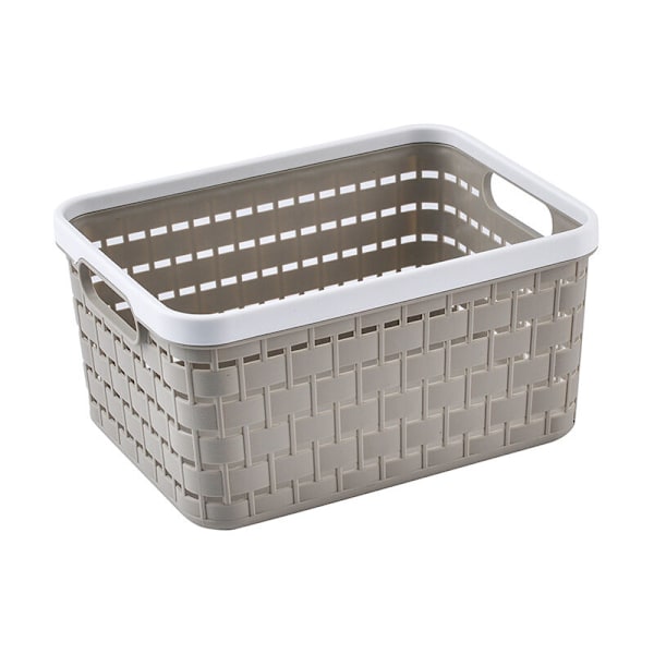 Rottinki 18L säilytyslaatikko, muovi (pp) ilman BPA:ta, cappuccino, A4/18L (36,8 x 27,8 x 19,1 cm)