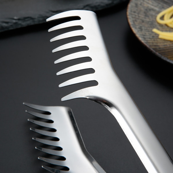 Stainless steel spaghetti tongs