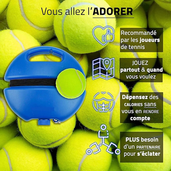 Tennis træner Leg med elasticitet Voksen tennis til børn Udendørs træningsudstyr med en base Velegnet til at spille alene Monit