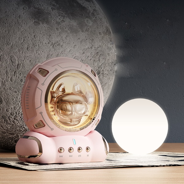 Luova astronautti langaton bluetooth-kaiutin mini kannettava matkapuhelin subwoofer ulkoilma pieni audio musta
