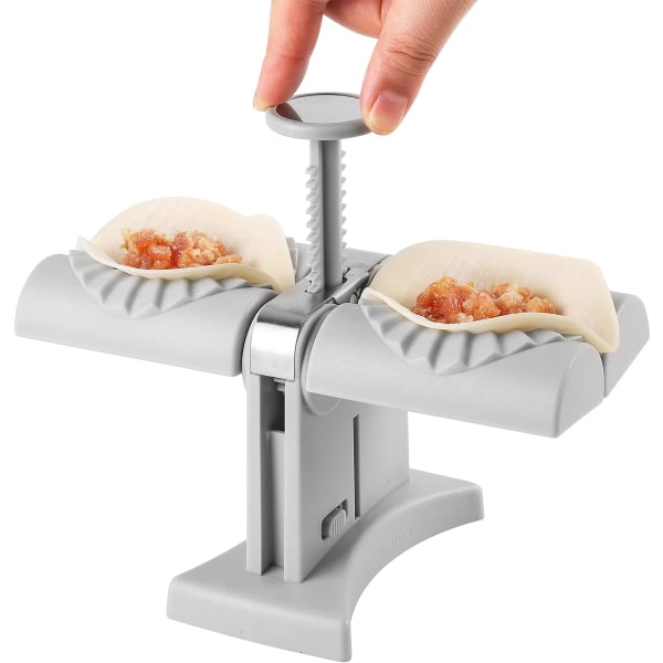 Wonton-forme, rustfrit stål dobbelthoved automatisk wonton-maskine, enkle værktøjer til dumplings