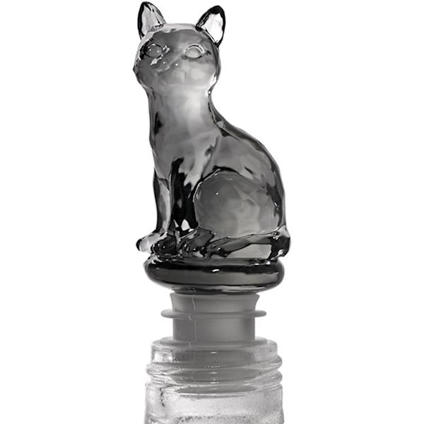 Vinflaskepropp for champagne og drikke (svart katt)