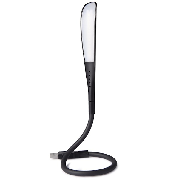 USB LED-lys - bærbar leselampe, LED-nattlys PC-belysningskabel, følsom berøringsbryter, 3 nivåer justerbar lysstyrke, fleksibel svanehals