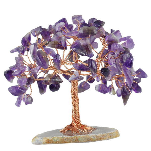 Amethyst Crystal Tree Natural Reiki Healing Crystal Gem Bonsai Money Tree Feng Shui Crystal