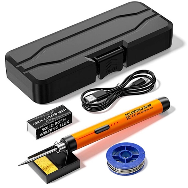 USB smart elektrisk loddekolbe, multifunktionel loddepen med temperaturjusteringsfunktion fra 300 til 450 ℃ til reparation og vedligeholdelse af