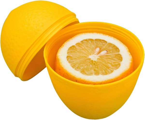 Förvaringslåda för citroner Citron plastburk grönsaker konservburk vitlök lök förseglad