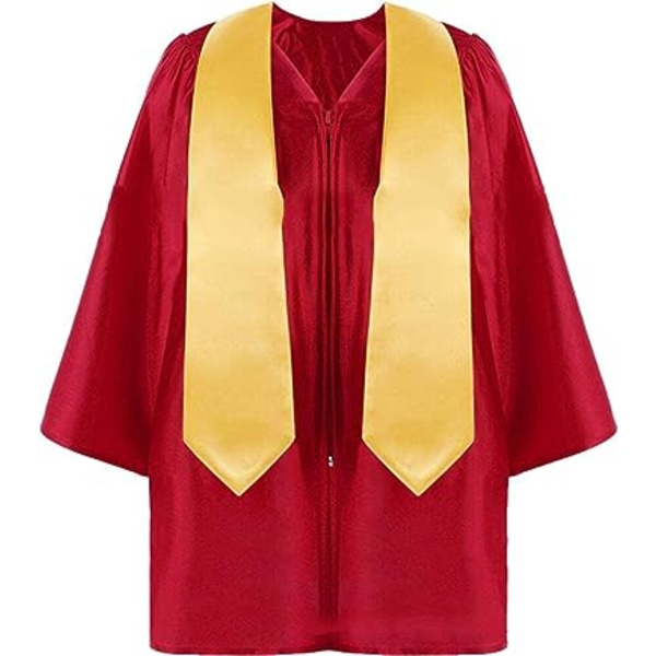 Hætte og kappe sæt til eksamen med lange kvaster, unisex propeller hat, eksamen outfit tilbehør kostume til barn