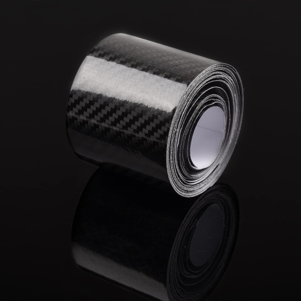 Carbon Fiber Vinyl Wrap Strips Sort Carbon Fiber Beskyttelsesfilm