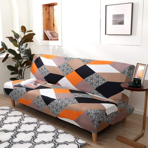 Elastisk Clic Clac-trekk 3-seters sofa, stue floral trykt trekk