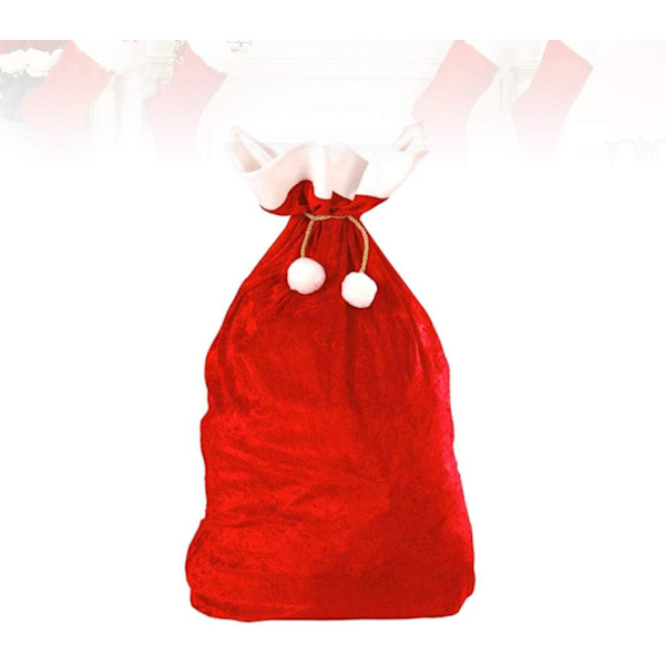 Julegaveposer Santa Sack Jumbo Ekstra Store Gaveinnpakningsposer for Julegaver Leker Store Gaveoppbevaringsposer