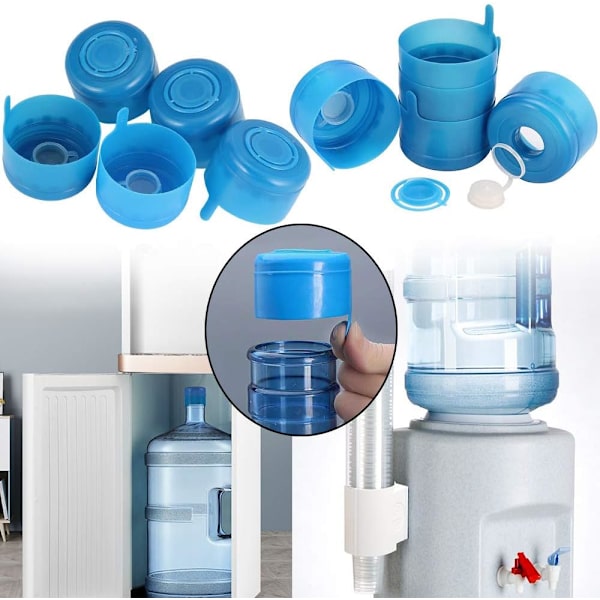 12 st 3/5 Gallon Återanvändbar Vattenkanna Lock Spill-Proof Flaska Replac
