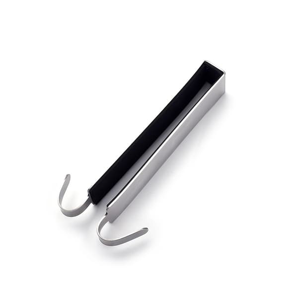 2 stk. - 16,8*3*1 cm, Mat-Dobbelt brusevægskrog i rustfrit stål - Krog til brusevæg, Rustfrit stål