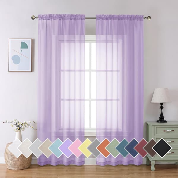 Violetti tylliverho 213 cm pitkä