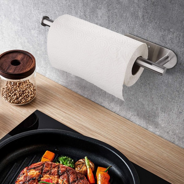 Black TRIP Paper Towel Holder, Kitchen Paper Roll Holder, Kitchen Paper Towel Holder Under Cabinet, Paper Towel Holder, Paper Towel Holder