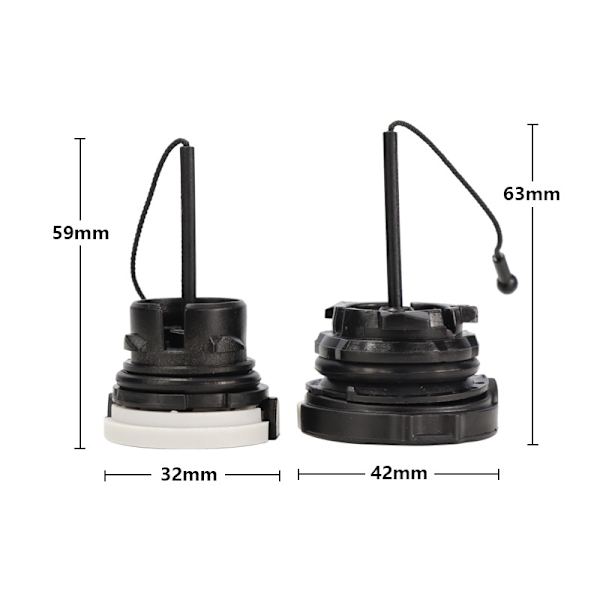 2 stk motorsag bensinkappe / drivstofftanklokk for Stihl MS171 MS181 MS210 MS230 MS240 MS250 MS260 Erstatt 0000 350 0525