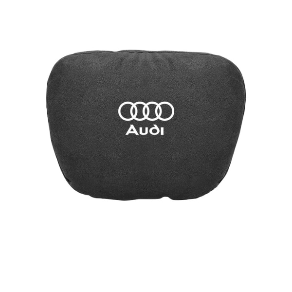 Suitable for Audi A3/A4l/A5/A6/A7 car headrest and neck pillow Q2/Q3/Q5L car interior supplies (1 piece)(black)