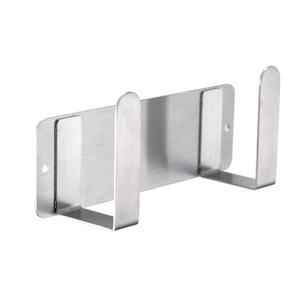 Lock för grytlock, väggmonterad rostfritt stål grytlock förvaringsställ, köksredskap och verktyg (silver, 1-delad uppsättning)