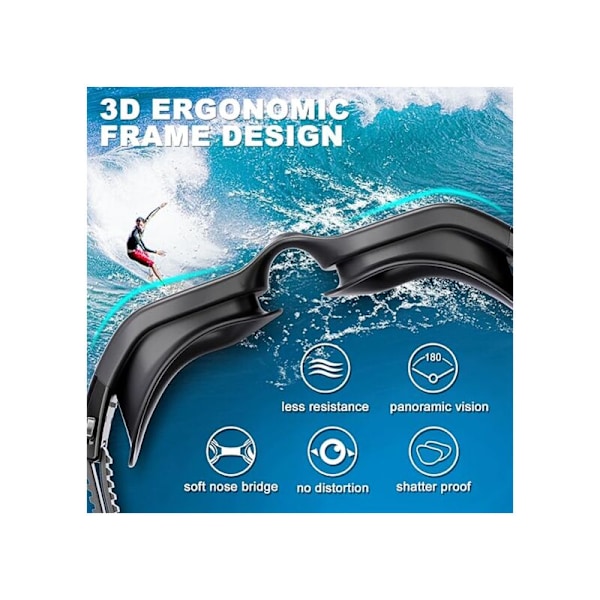 Simglasögon med polariserade glas, anti-im-plugg-glas, 100% UV-skydd, klar sikt, anpassade för män, kvinnor, unisex, vuxna och ungdomar