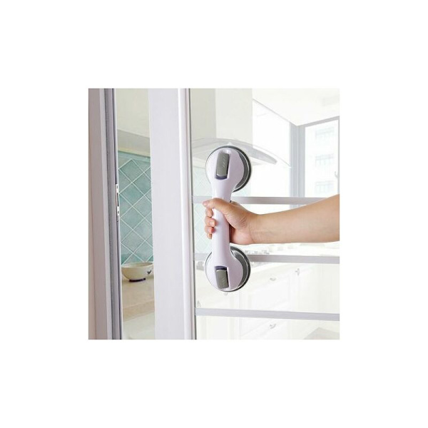 Aluminium skridsikkert håndtag, badekar gelænder, hvidt simpelt, stilfuldt og robust til badeværelse til toilet