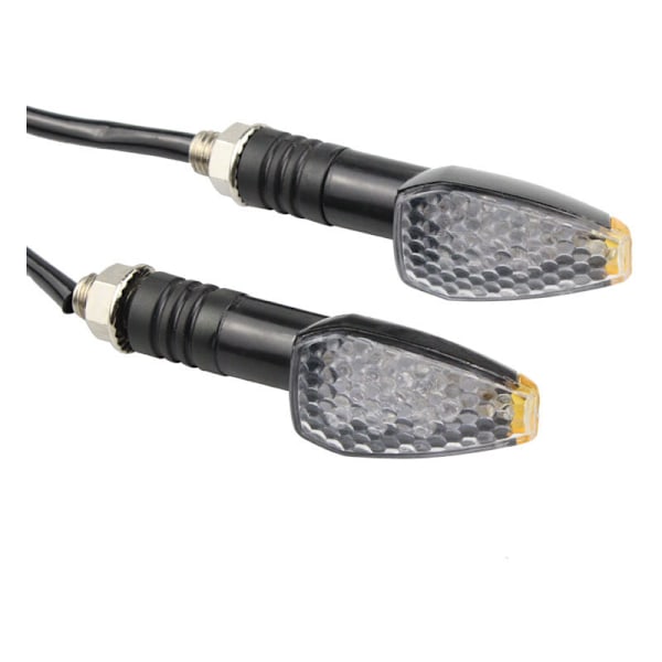 4 st/set Universella Motorcykel LED Blinkers Ljus Långa Korta Blinkersindikatorer Gult Färg Tillbehör