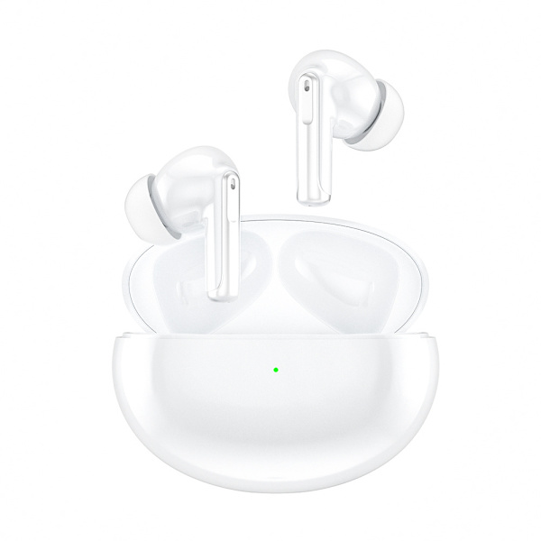 Aktiv støyreduserende ørepropper, True Wireless Earbuds Rich Bass, overlegen lydkvalitet Støyreduserende mikrofon for samtaler (hvit)