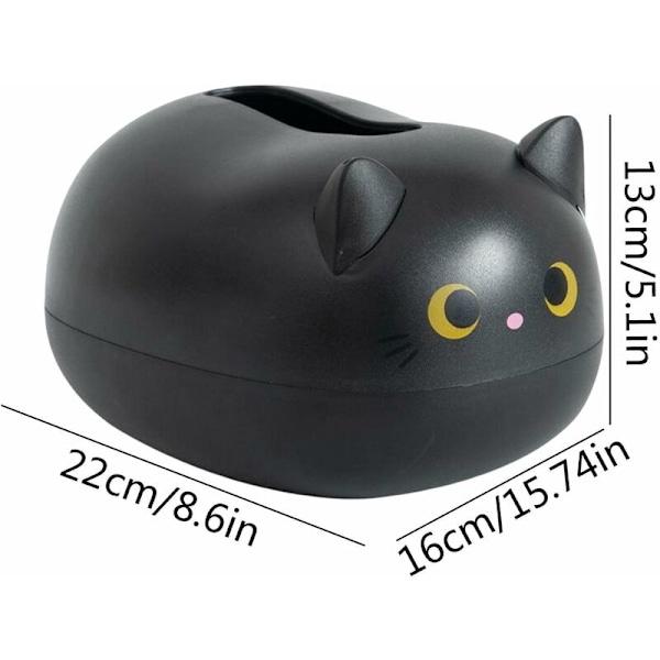 Söt Tissue Box, Kreativ Kattmönstrad Servettförvaringslåda, Söt Tissue Dispenser, Skrivbords Groom Pappershållare för Vardagsrum Kök