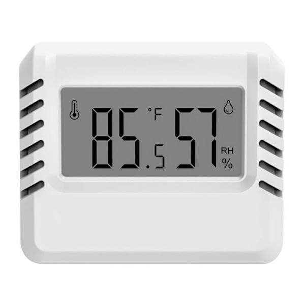 Digital hygrometertermometer, 2 st mini-termometer för inomhusbruk, stor LCD-skärm, bärbara datorer, min/max-registrering, för hus terrarium baby källare källare
