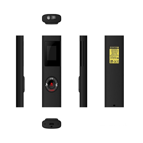 60m Laser Avstandsmåler, IPSXP Bærbar Digital Laser Avstandsmåler Overflate Volumberegner/Pythagoras Funksjon/IP54/LCD Bakgrunnsbelysning/Oppladbar