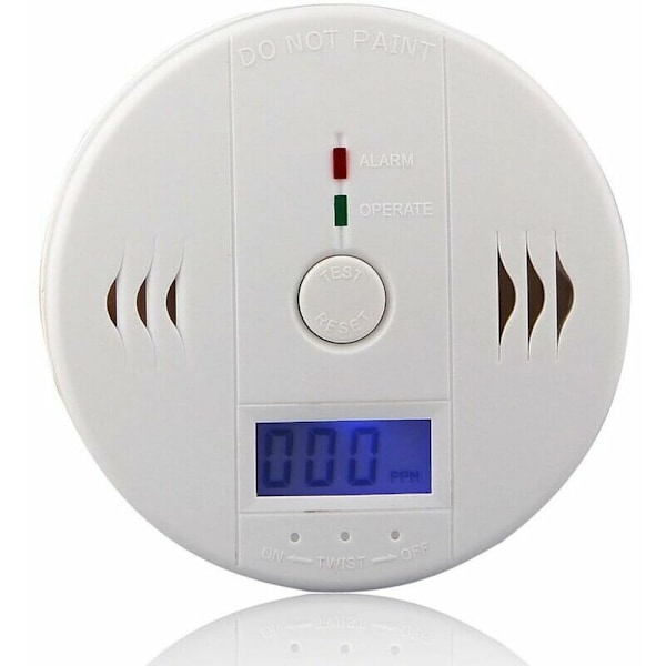Kolmonoxidvarnare med LED-display / Elektronisk sensor Kolmonoxidlarmdetektor