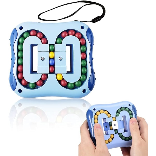 Roterande Magic Bean Cube Toys, Fidget Spinners Roterande fyrkantig dekompressionskub Små pärlor Pedagogisk intelligens Koordination Fidget S