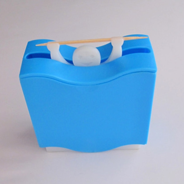 Blue Toothpick Holder Pick Toothpick Dispenser. Thanks to a simple movement of the base