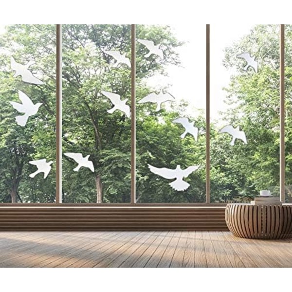 Anti-kollision fönster Fågeldekaler Dekaler Glasdörr Skydda och rädda fågelstötar (klar)
