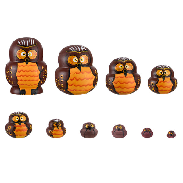 Rysk docka i trä matryoshka DIY docka kit för barn 10 lager(Stil 2)