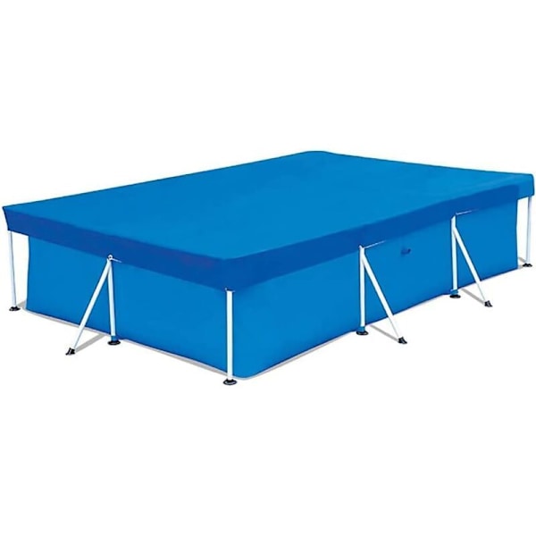 Rektangulært swimmingpoolafdækning, swimmingpoolpresenning, vandtæt klud, regntæt blå (260*170cm)