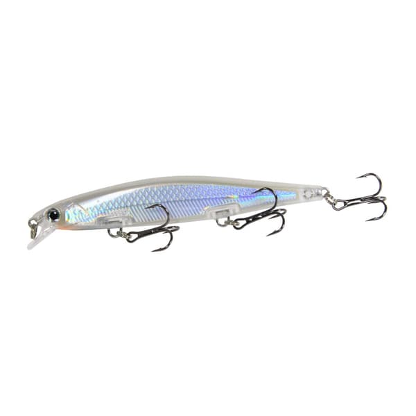 Falsk fiskedrag (Silver), Treble Hook Lure, Simulerad tennlure för öring, sötvatten, saltvatten, bas