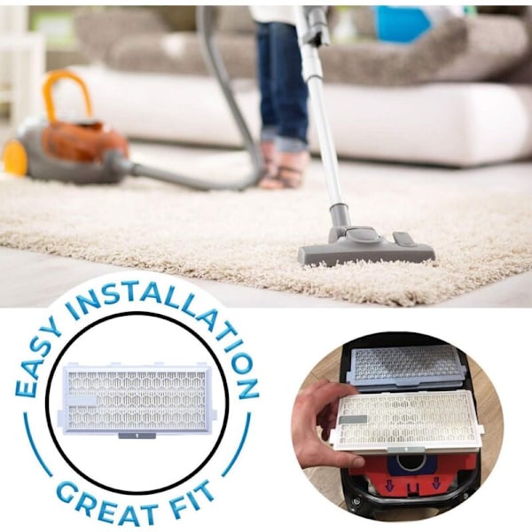 SF-HA50 LOT AF 2 HEPA Airclean Filtre 50 Kompatibel med Mi-ELE COMPLETE C3 C2 Compact C1 C2 S8340 S6240 S5211 S8000 S8000