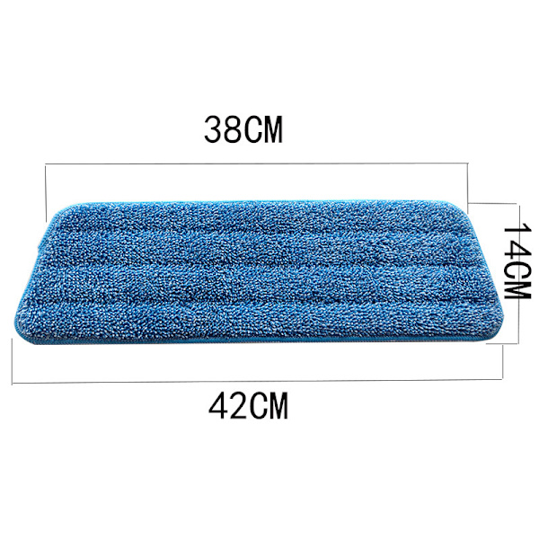 Gulvmopp erstatning mikrofiber moppputer, pakke med 3 spraymopp erstatningsputer − maskinvaskbare, gjenbrukbare, høyt absorberende mopprefillputer som passer til