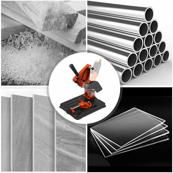 Stöd för slipvinkelgrepp hjulkedja multifunktionell universell multifunktionell såg modifierat bordsstöd för orange skärmaskin