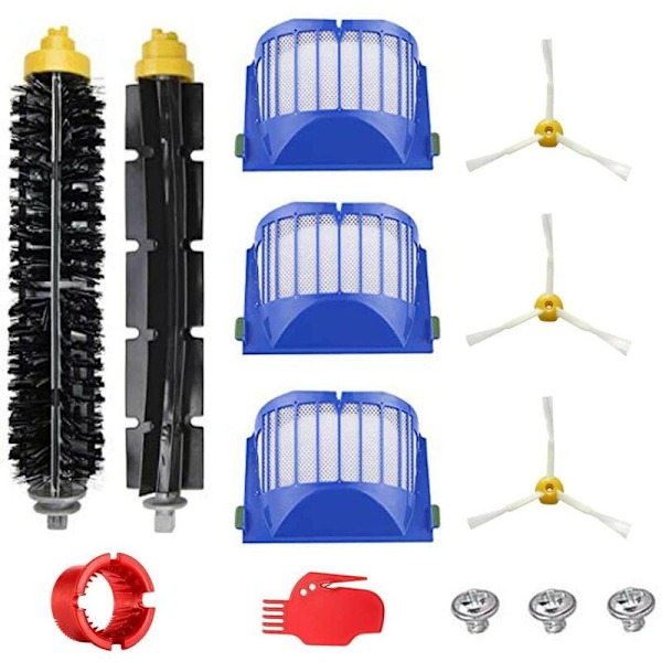 13 stk. Irobot Roomba Støvsuger Filter Robot + Sidebørste for 600 536 551 552 529 564 595 601 602 610 620 630 650