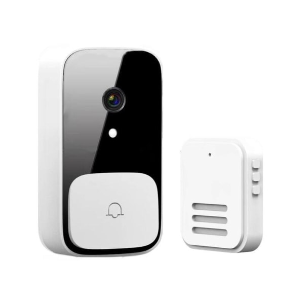 Videodörrklocka - låg strömförbrukning litiumbatteri - högupplöst nattvision övervakning wifi smart intercom kattöga
