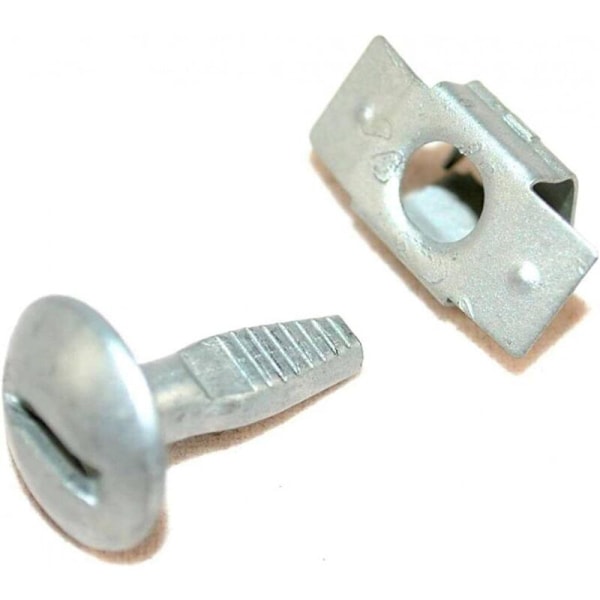 Set med 5 par fixeringsklämmor i aluminiumlegering för under motorplåten, biltillbehör - reservskruv för Peugeot 206 207 406 407 807
