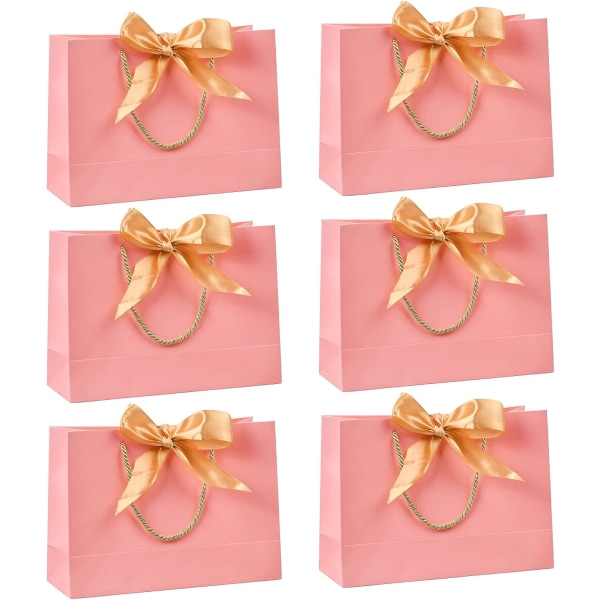 Gift Bags Large Capacity Paper Shopping Bag, 6Pcs Gift Wrapping,