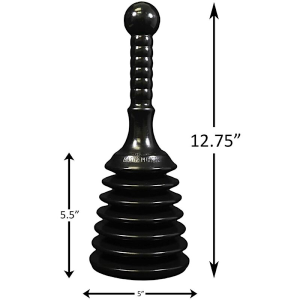 Master Plunger MPS4 diskho- och avloppsplunger för kök, badrum, duschar och badkar. Liten, robust design med stor kil för comme