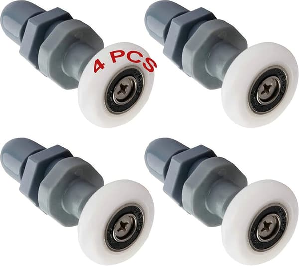 4 stk. Holdbare Plast Dørruller Glidebane Leje Badeværelse Glas Til Udskiftning Dele (20mm)