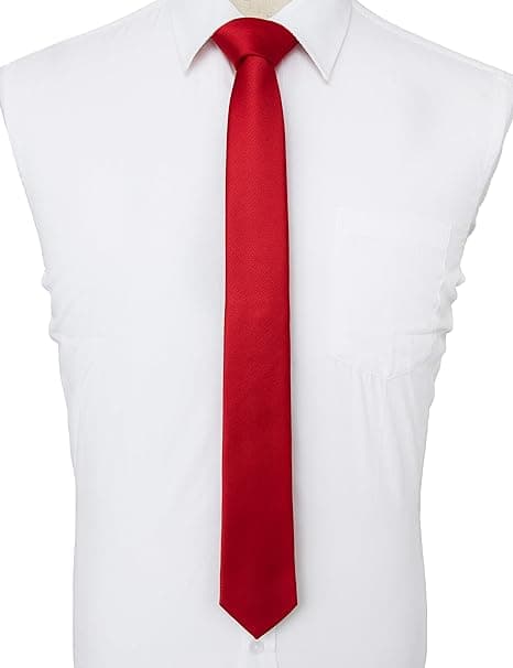 Mænds Rød-Slips 6CM Smal Slim